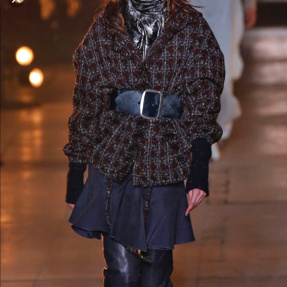 Isabel Marant tweed hooded jacket